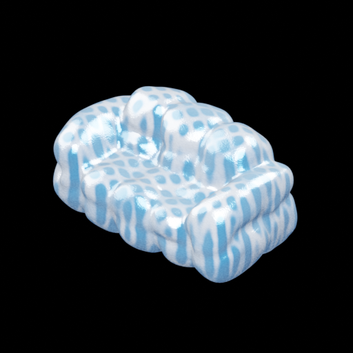 Bread sofa material edit: deep-space blue